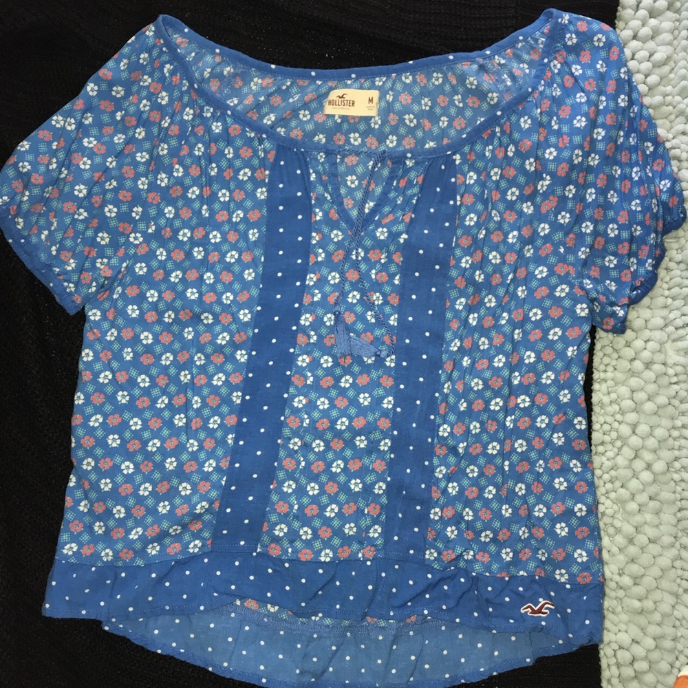 Blue Hollister blouse